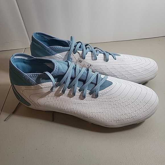 adidas Other - Adidas Predator Accuracy.3 FG White Blue Soccer Cleats FZ6281, Men's Size 13